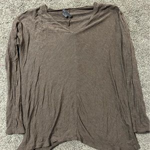 Vince Light Brown Flowy Top